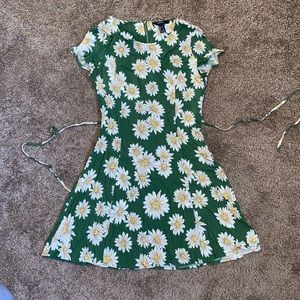 A-Line fitted floral dress